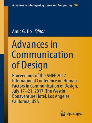 cover image of Advances in Communication of Design